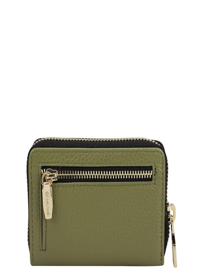 Da Milano 6 Slots Leather Card Holder for Men & Women - Green (CA-10070C) - Image 3